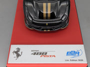 Modellautos 1:43 BBR Concept43 Ferrari 488 Pista RHD 2019 Nero St. Ltd 18/20 OVP