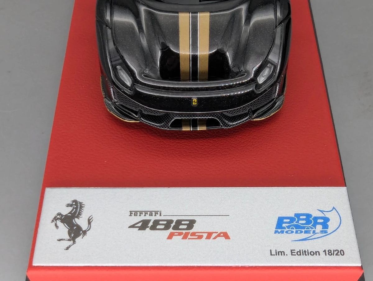 Modellautos 1:43 BBR Concept43 Ferrari 488 Pista RHD 2019 Nero St. Ltd 18/20 OVP