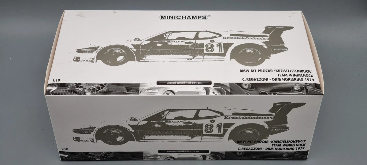 Modellautos 1:18 Minichamps 180 792991 BMW M1 Procar DRM Norisring 1979 OVP