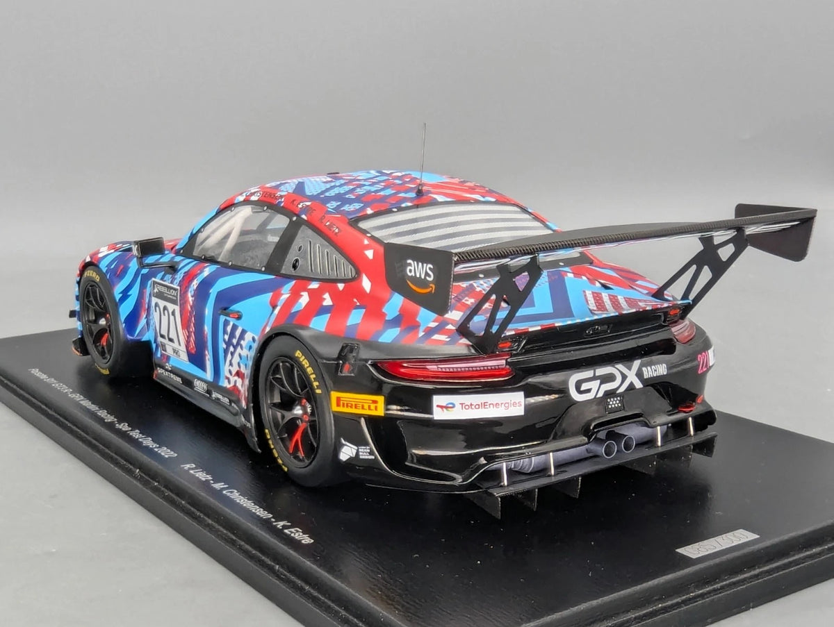 Modellautos 1:18 Spark Porsche 911 GT3 R GPX Spa 2022 #221 Lietz und andere OVP