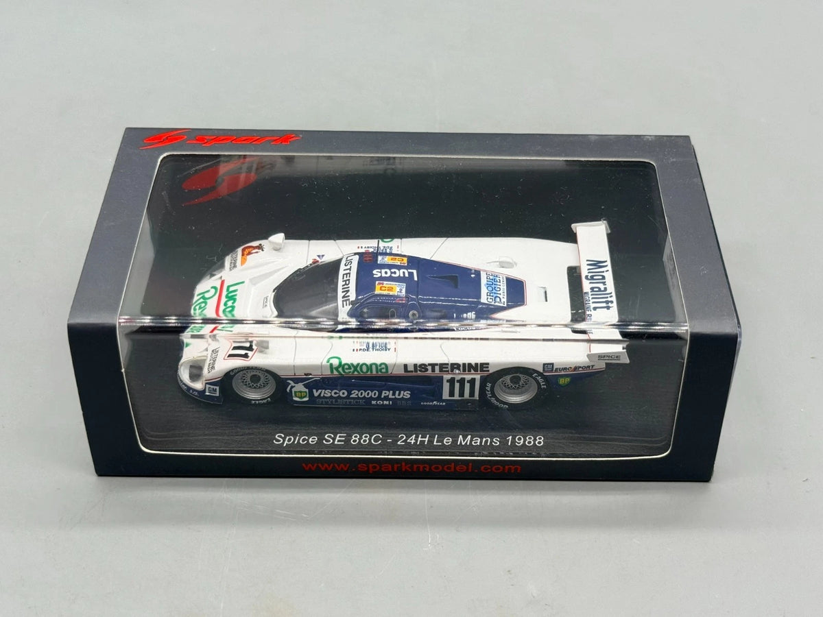 Modellautos 1:43 Spark Spice SE 88C - 24h Le Mans 1988 #111 + OVP