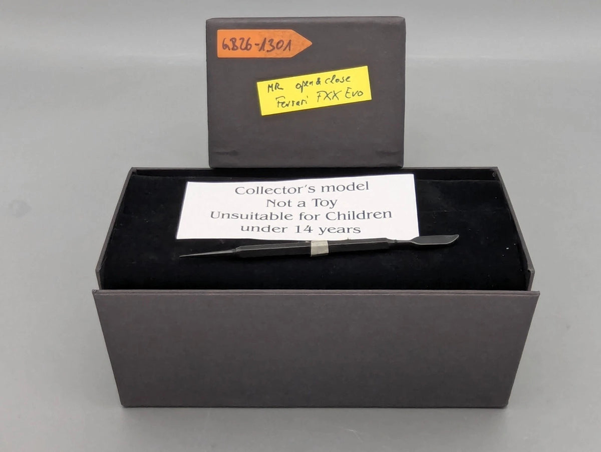 Modellautos 1:43 MR Ferrari FXX mit Open Door Funktion 55/100 Silber mit OVP