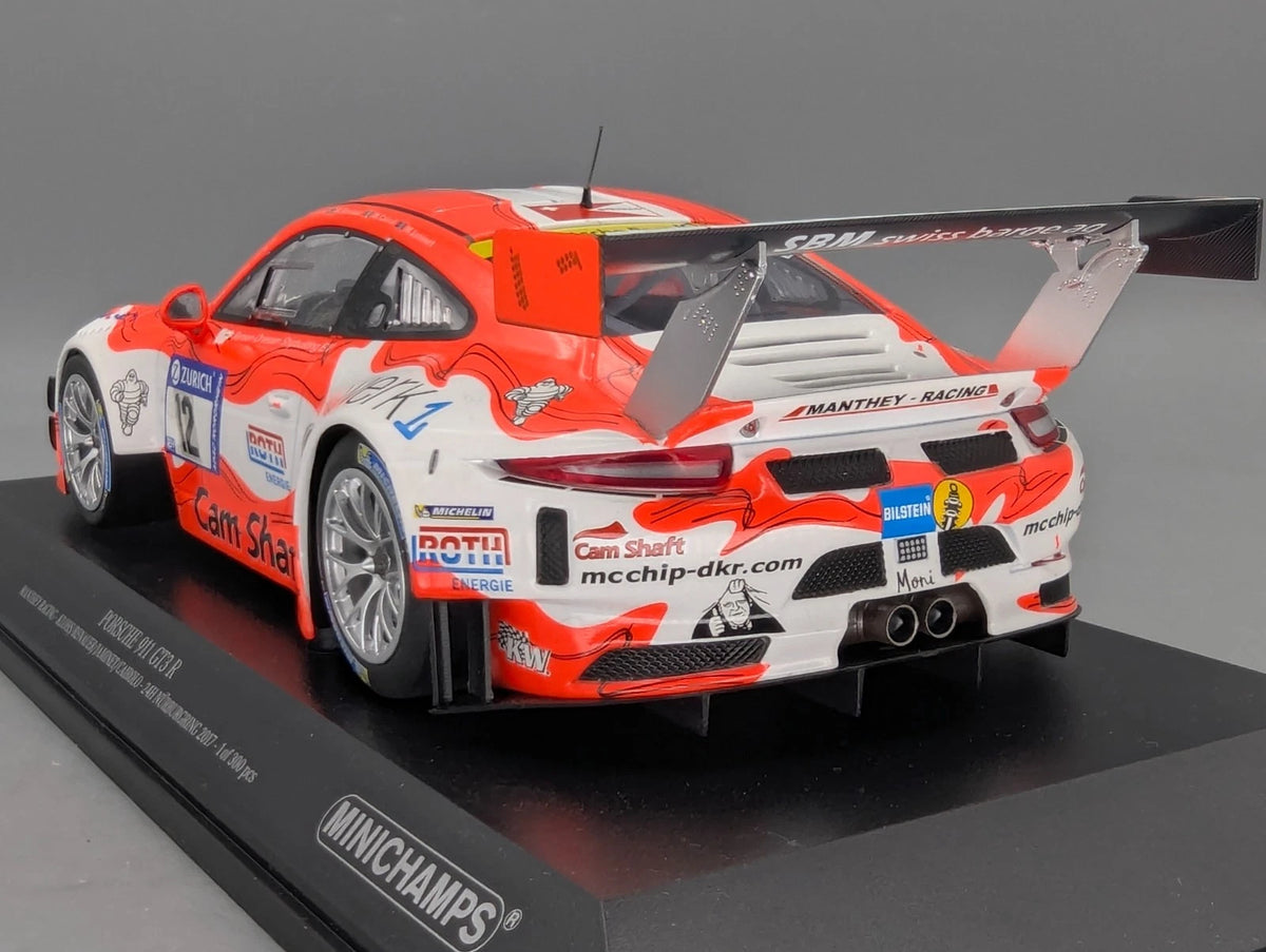 Modellautos 1:18 Minichamps Porsche 911 GT3 R 24h Nürburgring 2017 #12 OVP