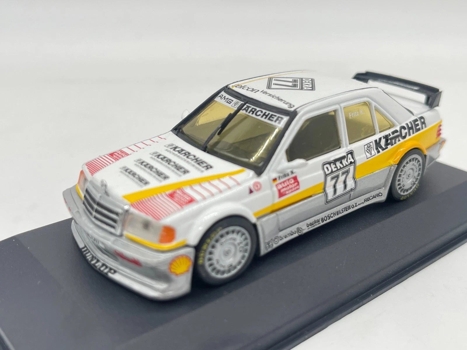 Modellautos 1:43 Minichamps Mercedes-Benz 190 E Evo DTM AMG-Kärcher #77 mit OVP
