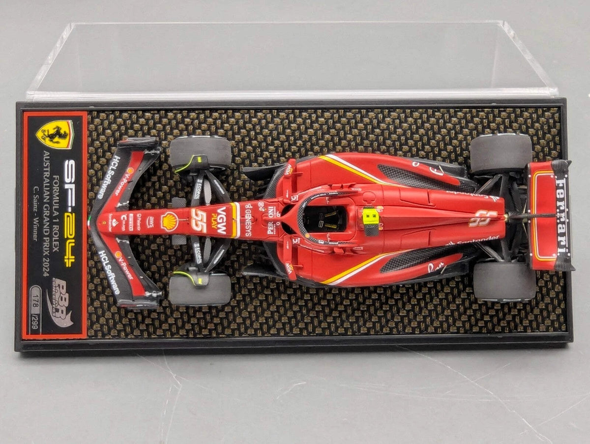 Modellautos  1:43 BBR Concept43 Ferrari SF-24 WINNER GP AUS 2024 #55 Sainz OVP