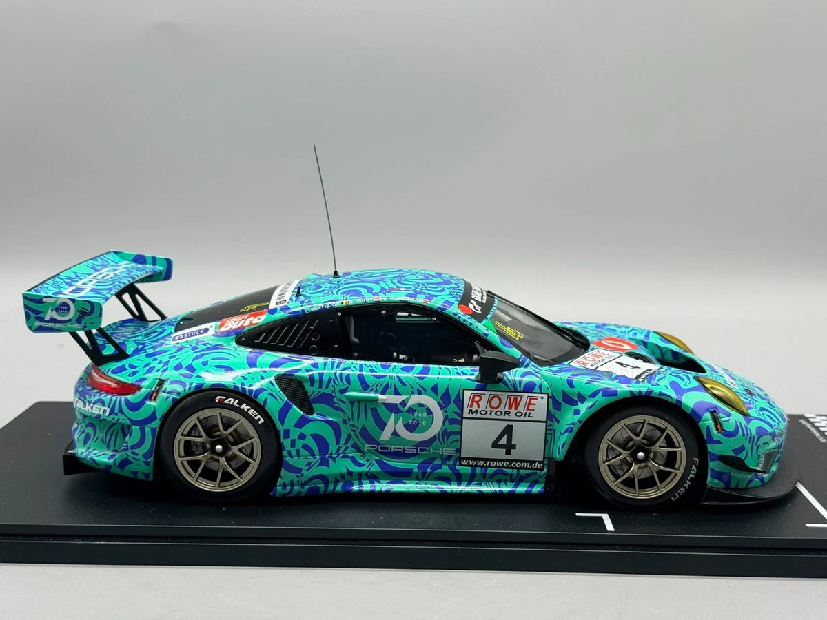 Modellautos 1:18 Ixo Porsche 911 GT3 R VLN 7 Nürburgring 2018 #4 mit OVP