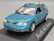 Modellautos 1:43 Minichamps Audi A6 Avant Türkis Metallic mit Dealer OVP