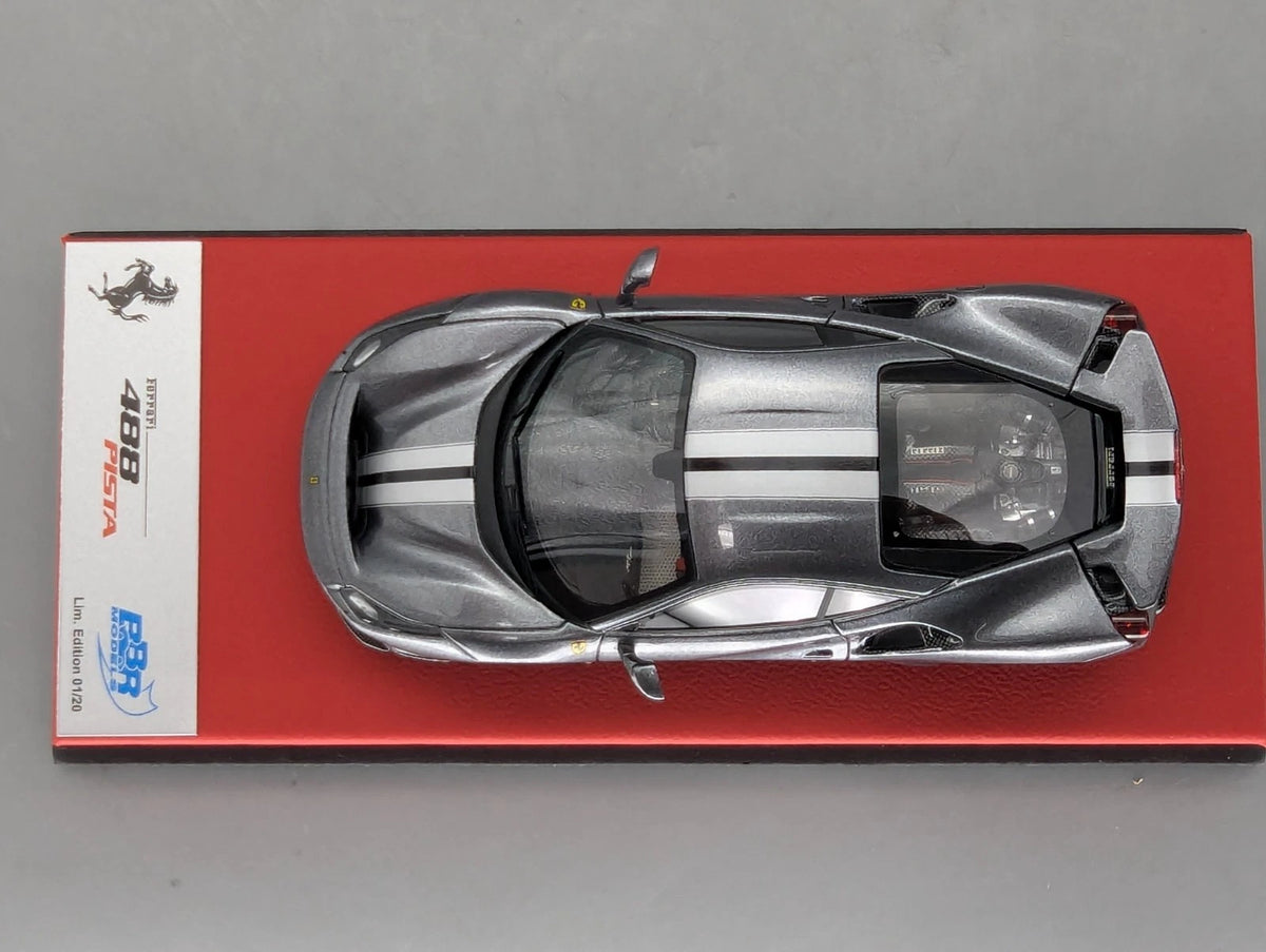Modellautos 1:43 BBR Concept43 Ferrari 488 Pista RHD 2019 Grigio Ltd 01/20 OVP