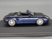 Modellautos 1:43 Schuco Porsche Boxter Blau Metallic mit Vitrine