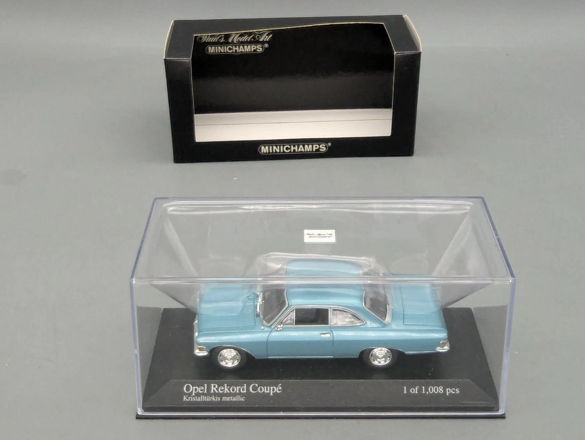 Modellautos 1:43 Minichamps Opel Rekord A Coupe 1962 Turquoise Metallic mit OVP