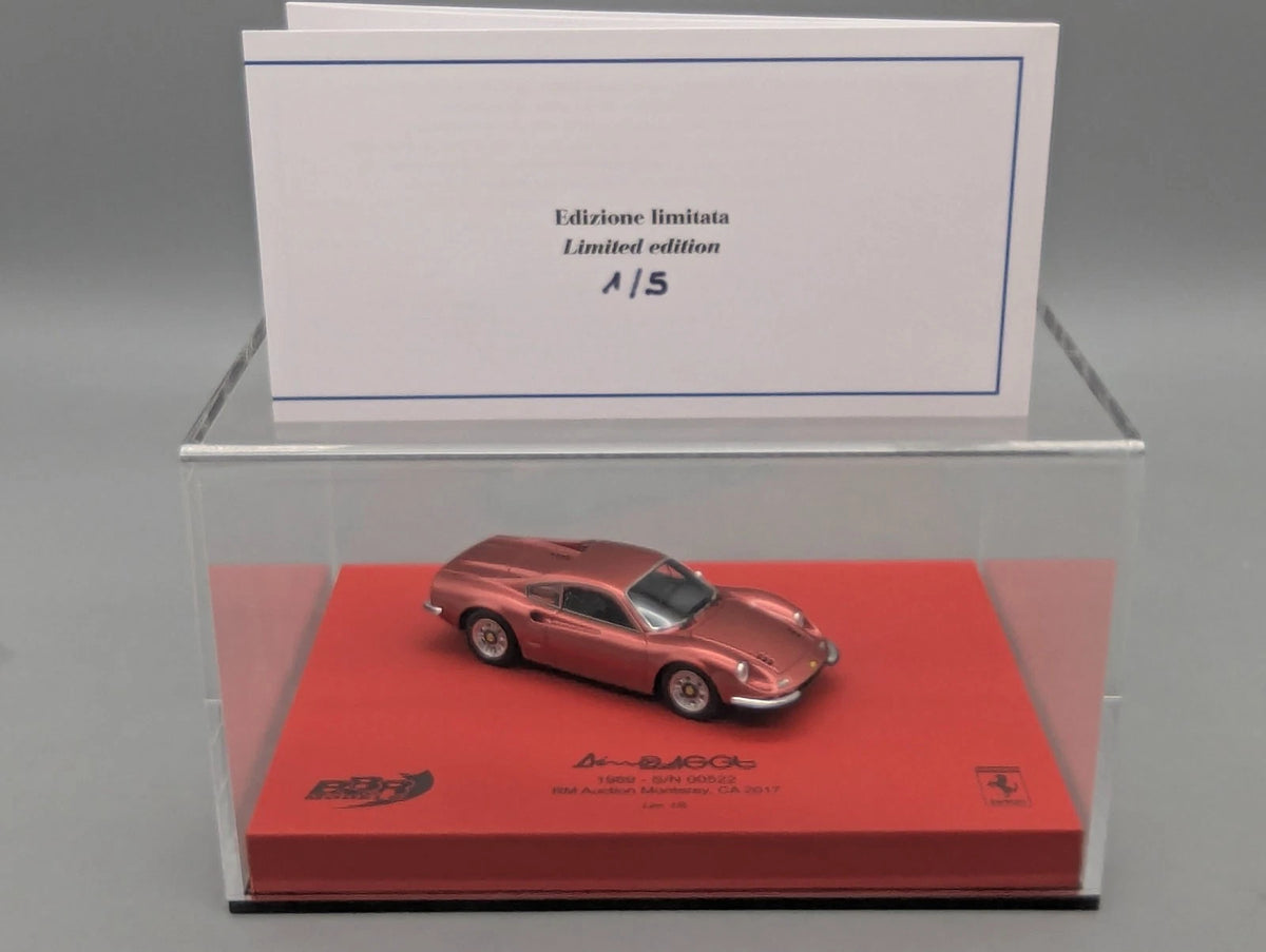 Modellautos 1:43 BBR Ferrari 246 GT Dino 1969 Auction CA 2017 01/05 mit OVP