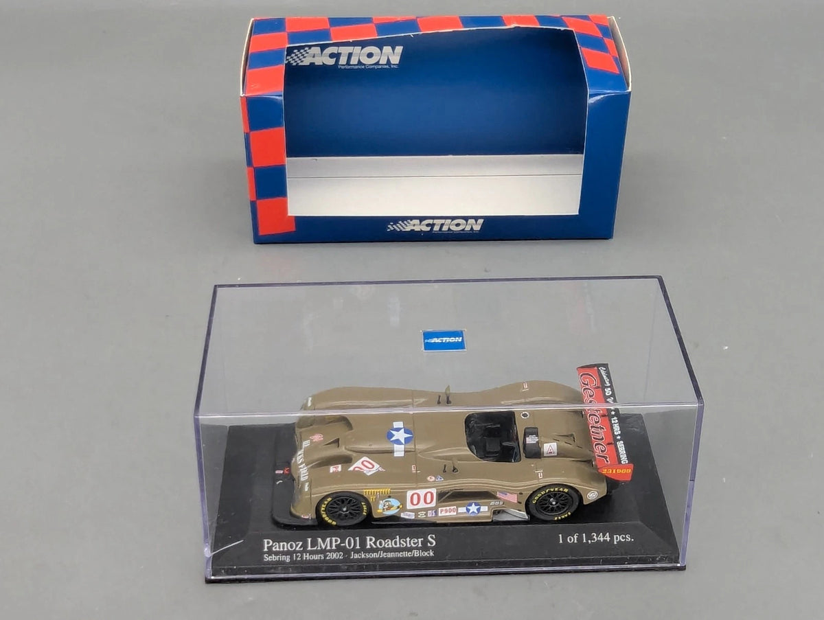 Modellautos 1:43 Action Panoz LMP-01 Roadster S 12h Sebring 2002 #00 mit OVP