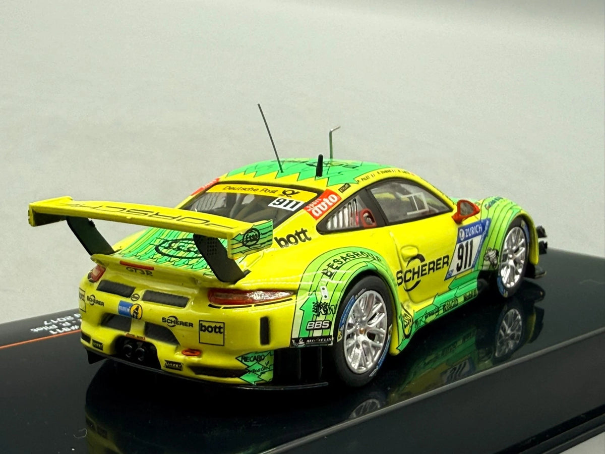 Modellautos 1:43 Ixo Porsche 911 GT3 R #911 24h Nürburgring 2017 mit OVP