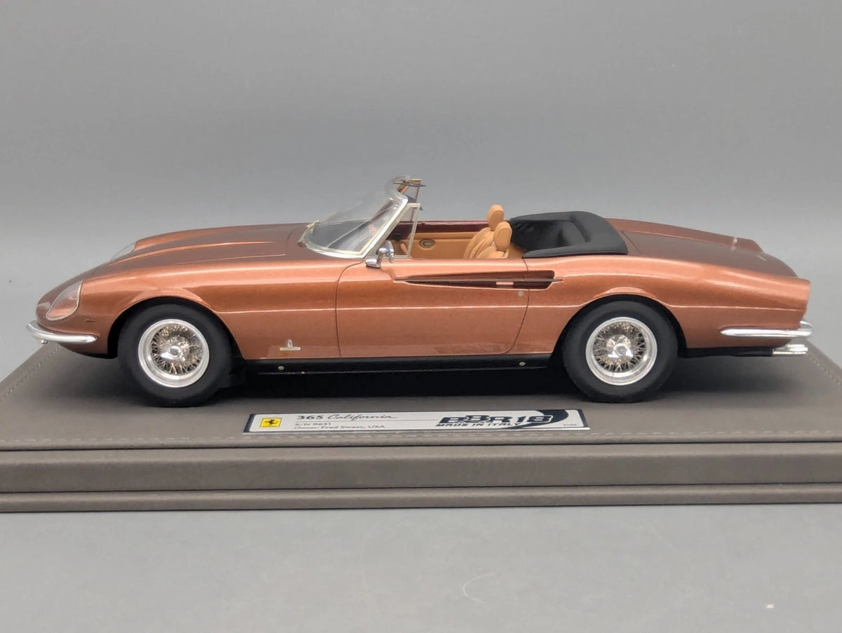 Modellautos 1:18 BBR Ferrari 365 California S/N 9631 Fred Sweet Ltd 01/24 OVP