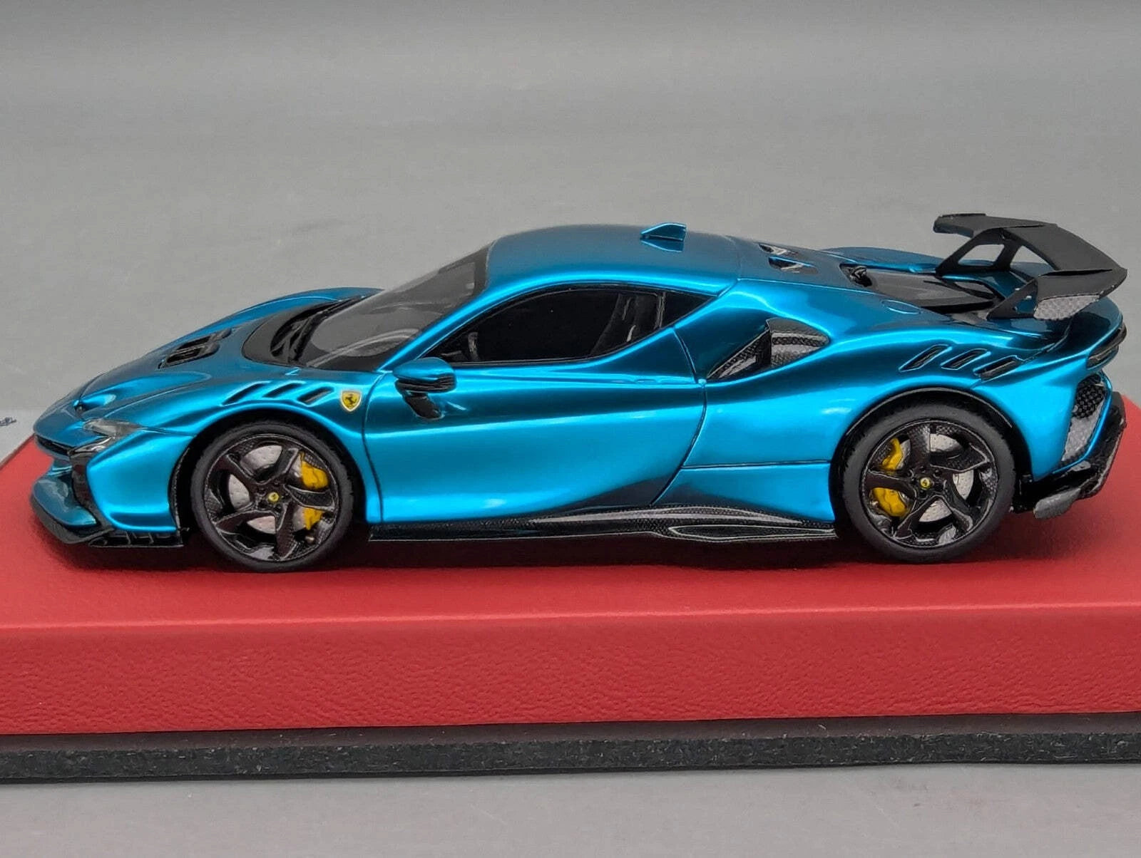 Modellautos 1:43 BBR Concept43 Ferrari SF90XX Stradale Chrome Blue Ltd 03/20 OVP