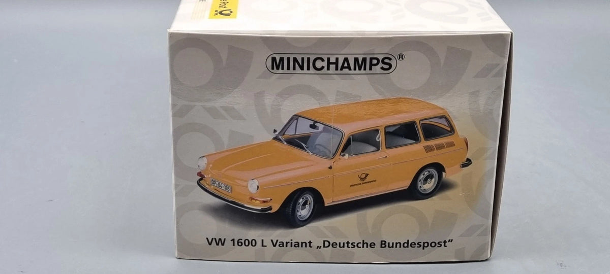 Modellautos 1:18 Minichamps VW 1600 L Variant Deutsche Bundespost OVP