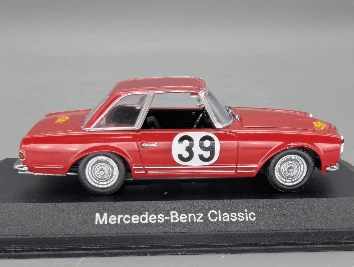 Modellautos 1:43 Minichamps Mercedes Benz 230 SL Rallye #39 Rot Dealer OVP