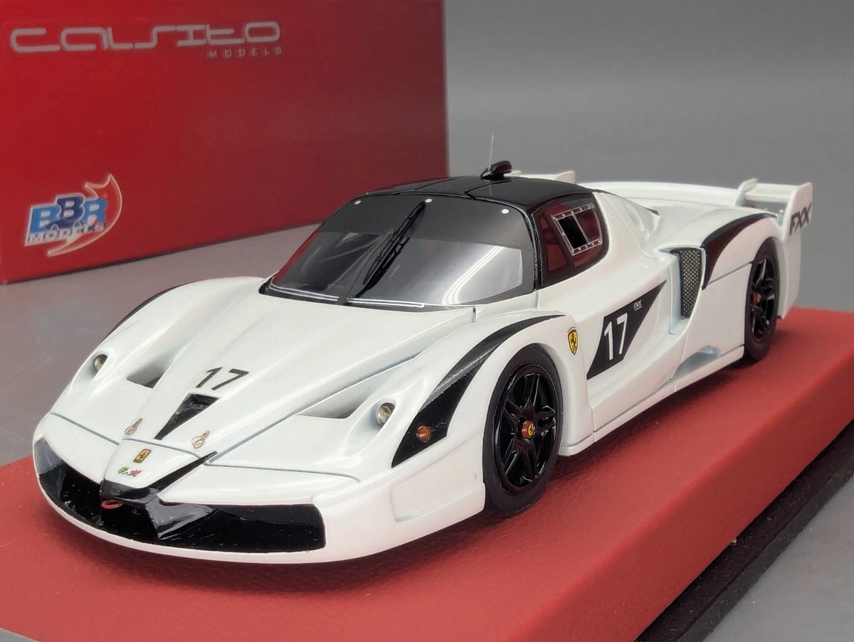 Modellautos 1:43 BBR CALSITO Ferrari FXX Evoluzione #17 Weiß 25/25 OVP