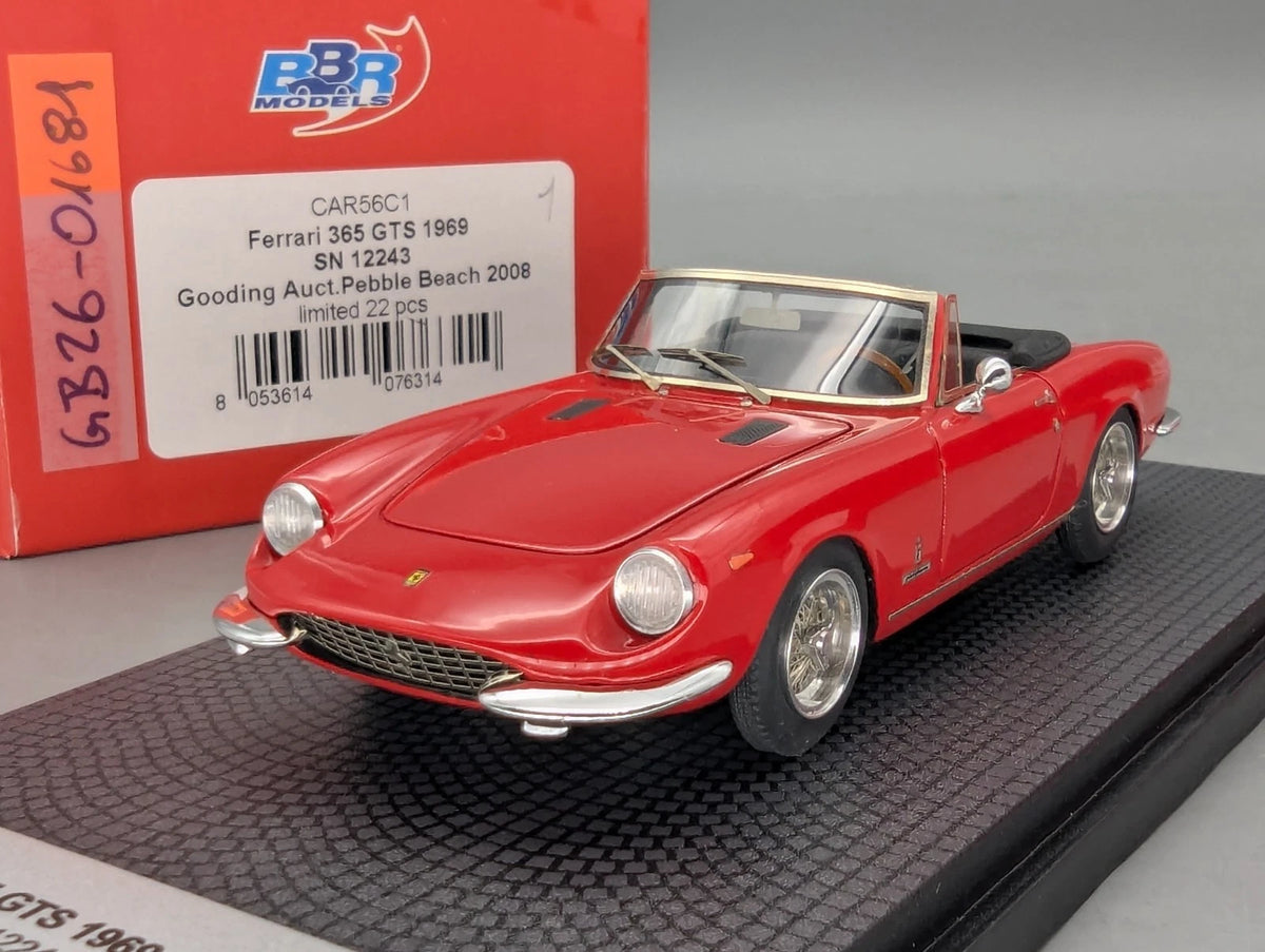 Modellautos 1:43 BBR Ferrari 365 GTS 1969 S/N 12243 Auction 2008 Ltd 01/22 OVP