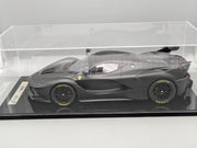 Modellautos 1:12 BBR Ferrari FXX-K Matt Black Ltd 03/05 Vitrine OVP