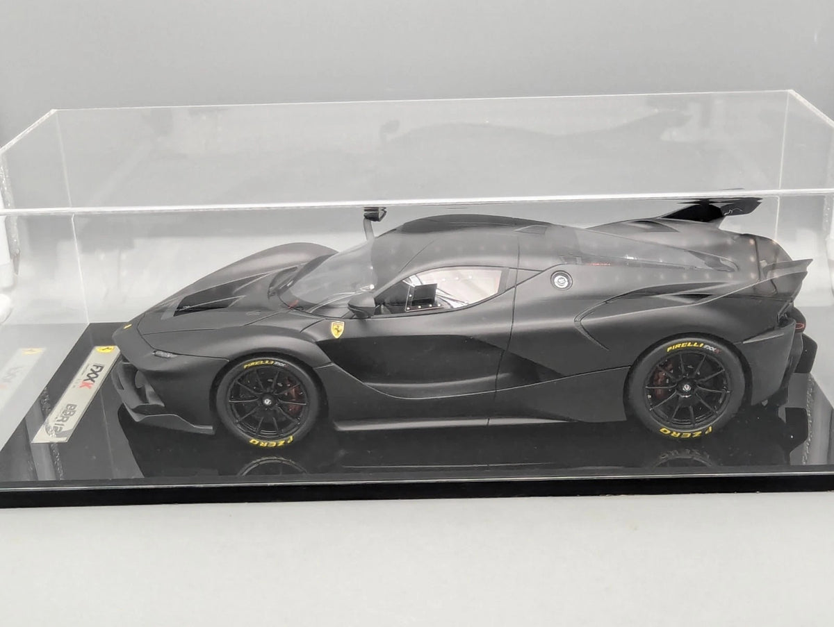 Modellautos 1:12 BBR Ferrari FXX-K Matt Black Ltd 03/05 Vitrine OVP