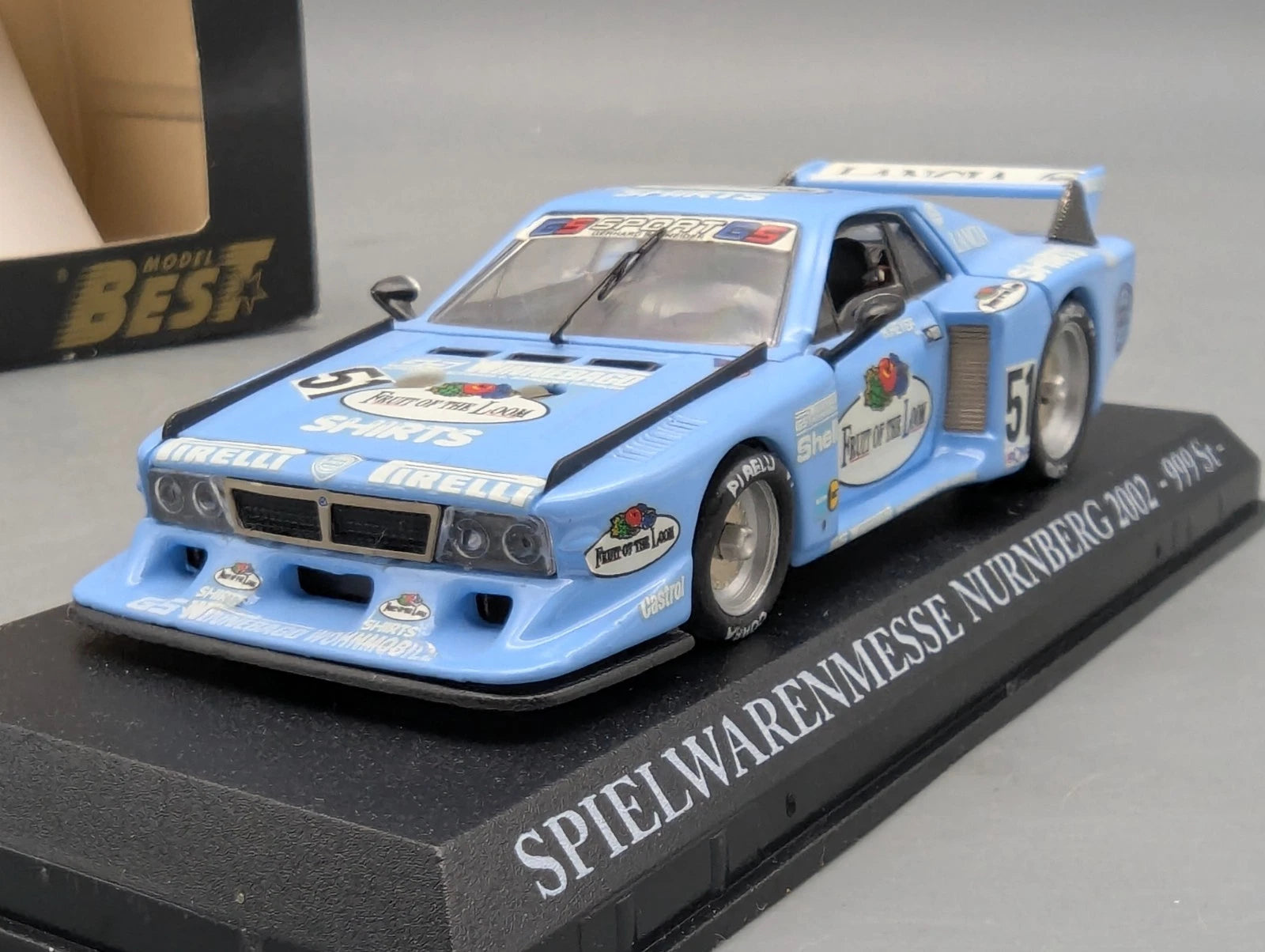 Modellautos 1:43 Best Model Lancia Beta MC WINNER DRM 1980 #51 H. Heyer  OVP