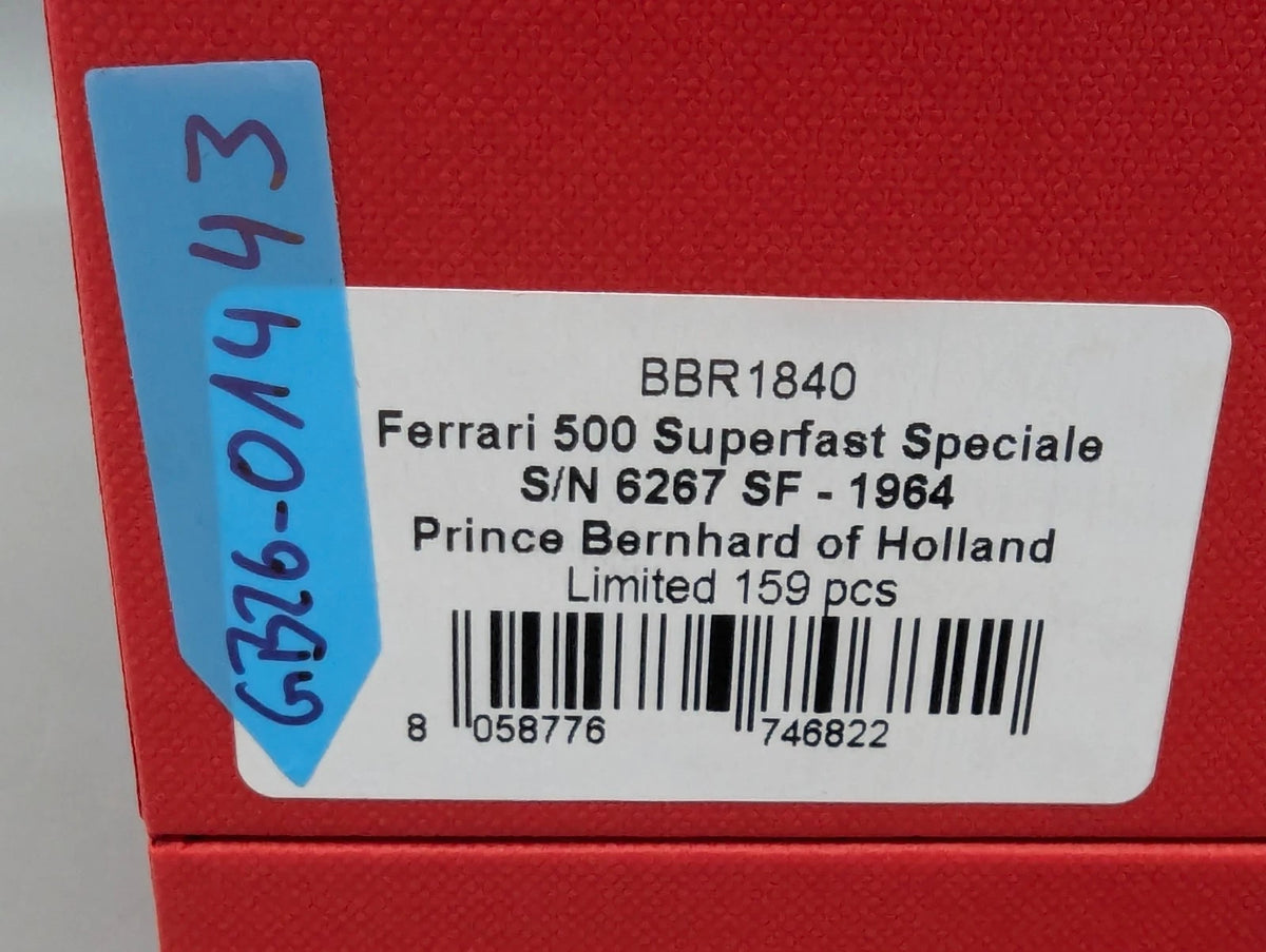 Modellautos 1:18 BBR Ferrari 500 Superfast SP 1964 Met. Grün 03/159 Stück OVP