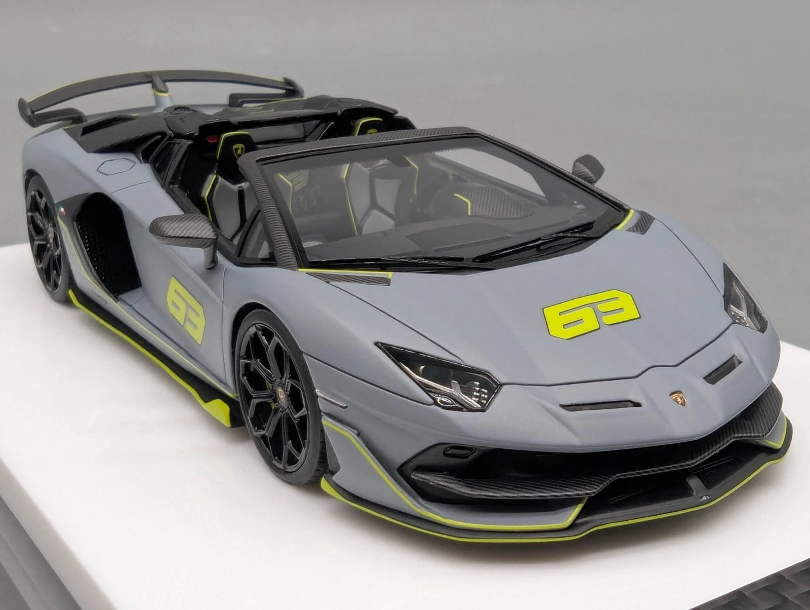 Eidolon Make Up 1:43 Lamborghini Aventador SVJ 63 Roadster 2019 Grigio 63/63 OVP