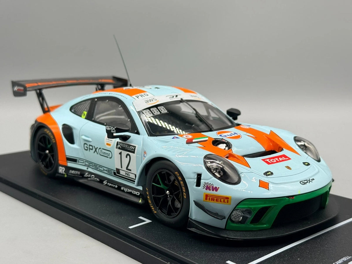 Modellautos 1:18 Ixo Porsche 911 GT3 R Spa 24h 2020 #12 mit OVP