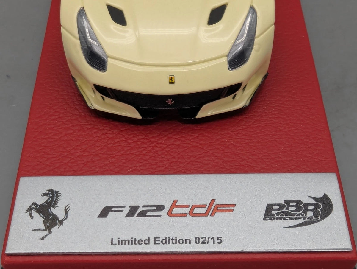 Modellautos 1:43 BBR Concept43 Ferrari F12 TDF Avorio Gloss Ltd 02/15 OVP