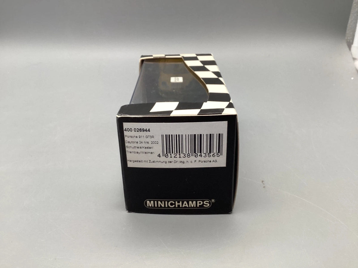 Modellautos 1:43 Minichamps Porsche 911 GTR3R Daytona 2002 #44 mit OVP