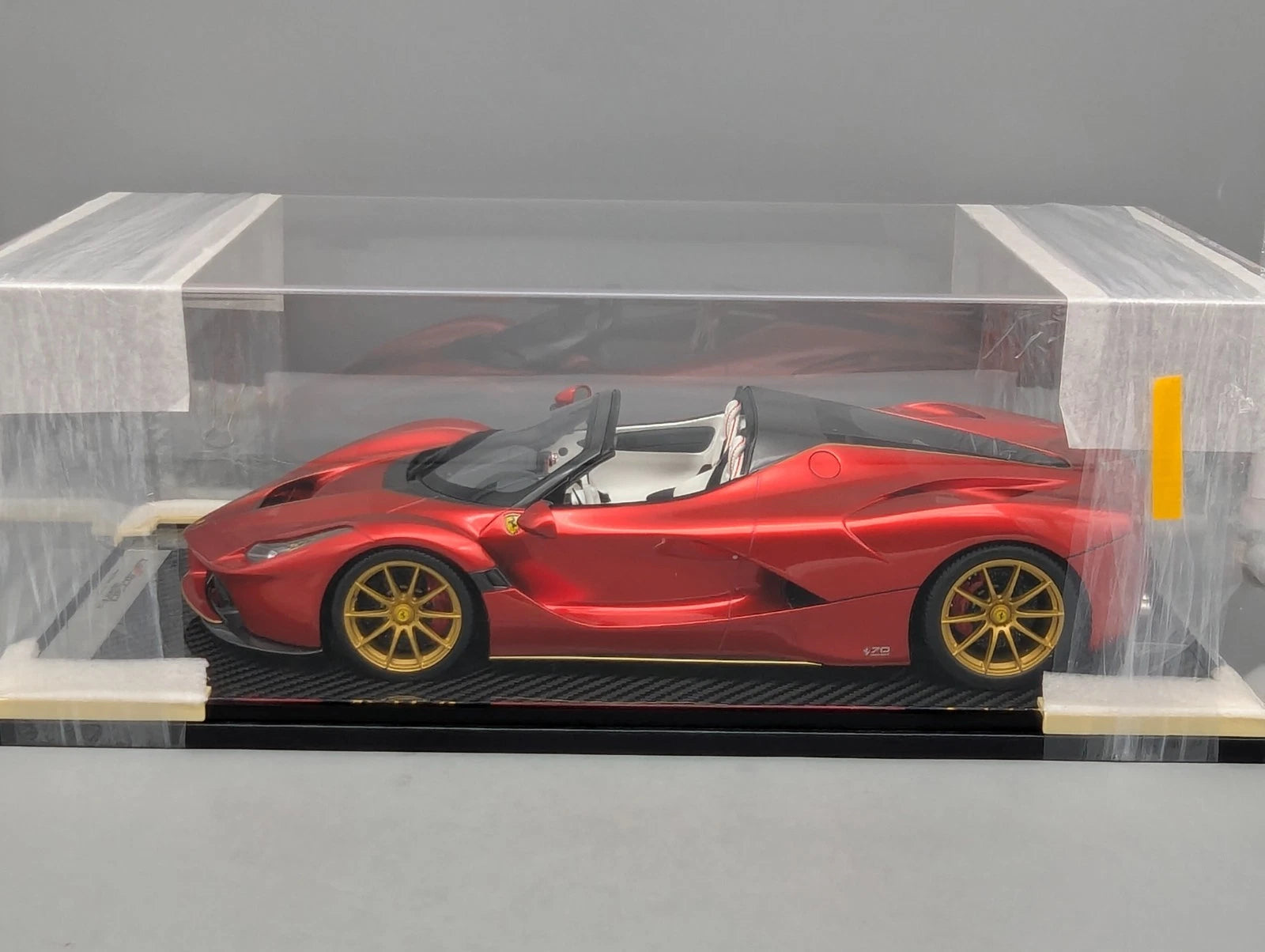 Modellautos 1:12 BBR Ferrari LaFerrari Aperta Rot UNIKAT Ltd. 01/01 Vitrine OVP