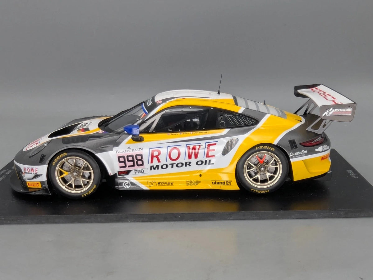 Modellautos 1:18 Spark Porsche 911 GT3 R Zweiter (2nd) 24h Spa 2019 #998 mit OVP