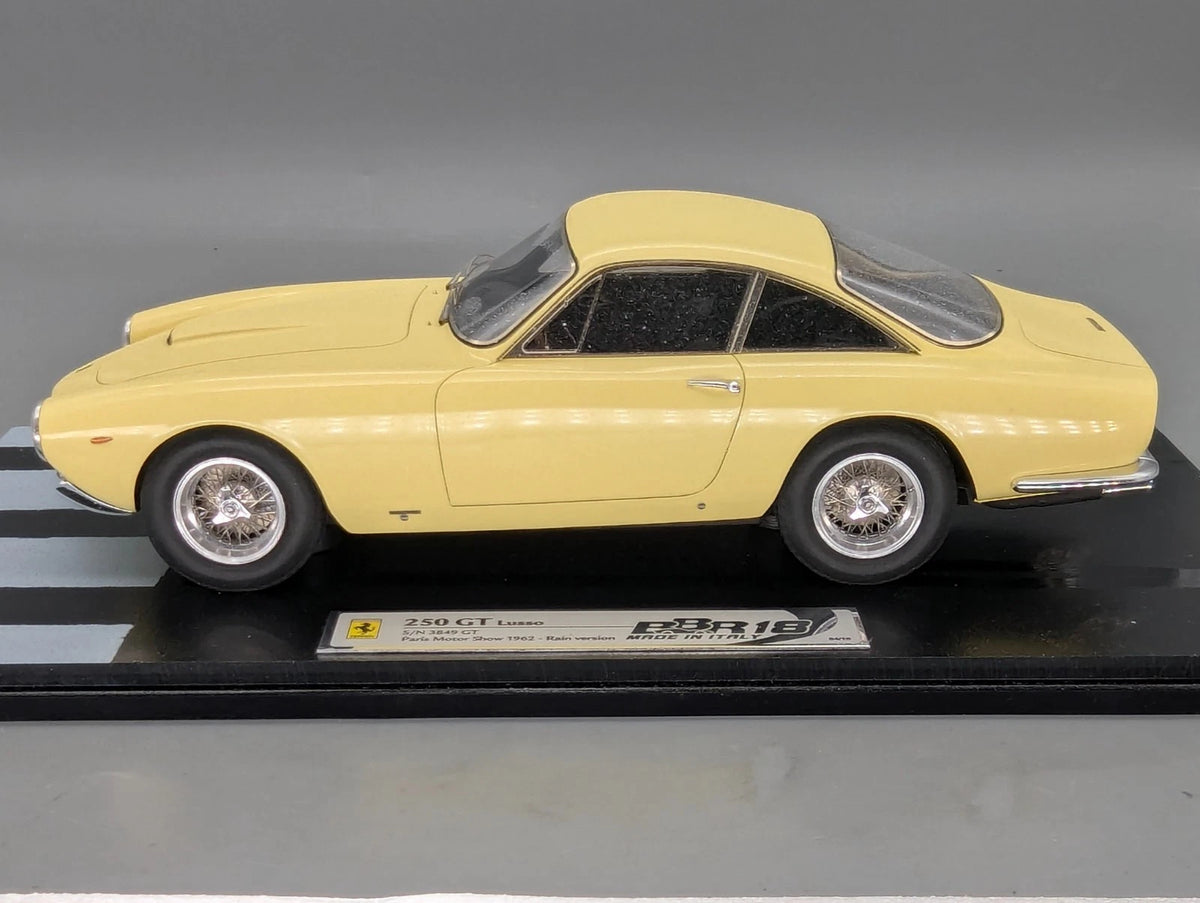 Modellautos 1:18 BBR Ferrari 250 GT Lusso Rain Version Ltd 04/10 Gelb mit OVP