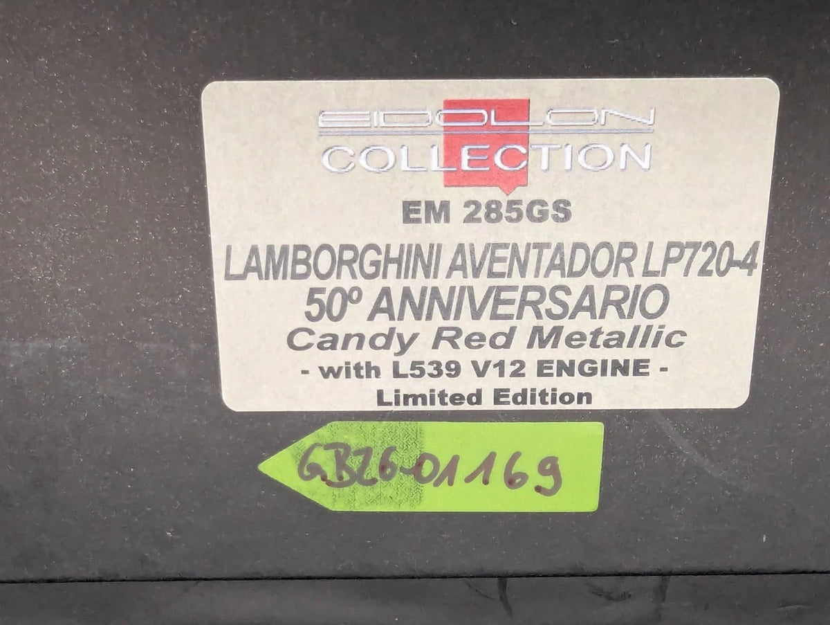 Eidolon Make Up 1:43 Lamborghini Aventador LP720-4 50. Annivers. Engine Set OVP