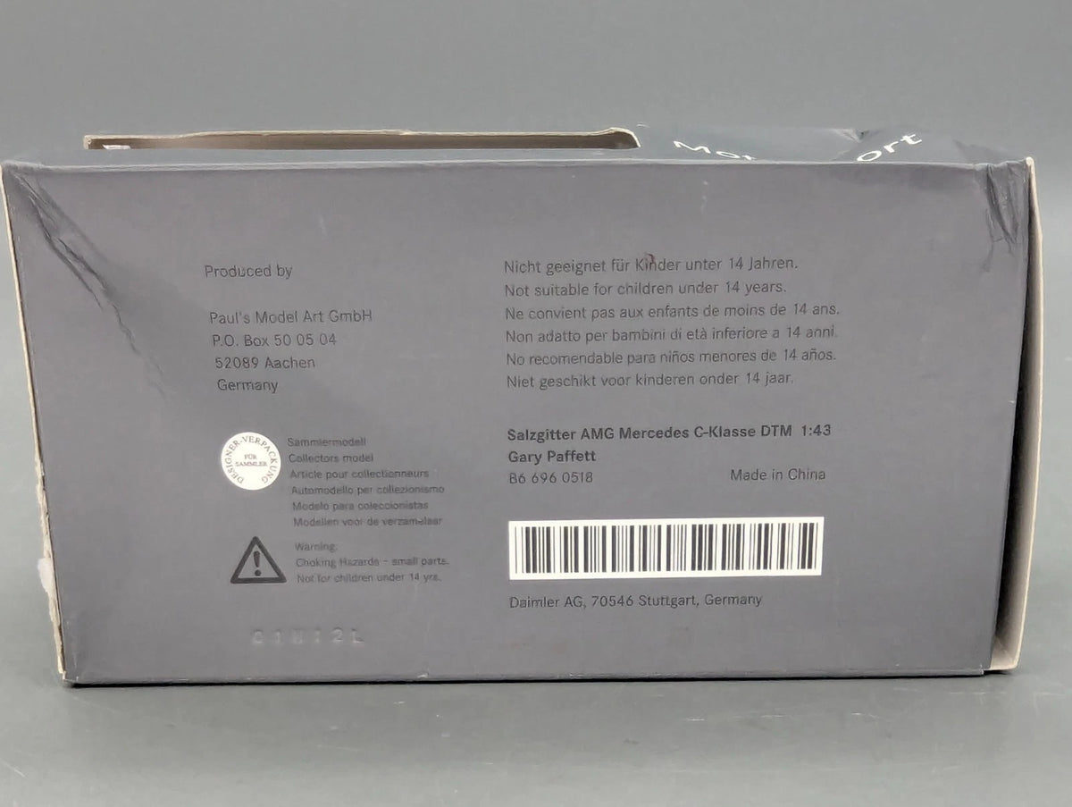 Modellautos 1:43 Minichamps AMG Mercedes C Klasse DTM 2009 #10 Gary Paffett OVP
