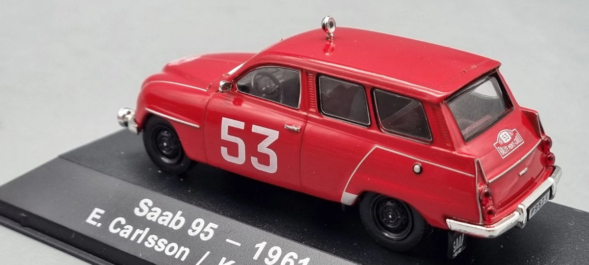 Modellautos 1:43 Atlas Saab 95 #53 Rallye Monte Carlo 1961 OVP