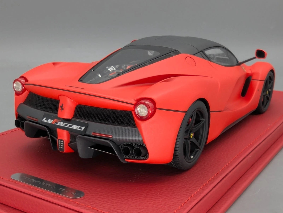 Modellautos 1:18 BBR Ferrari LaFerrari Red SF90 Matt Ltd 14/18 mit Vitrine OVP