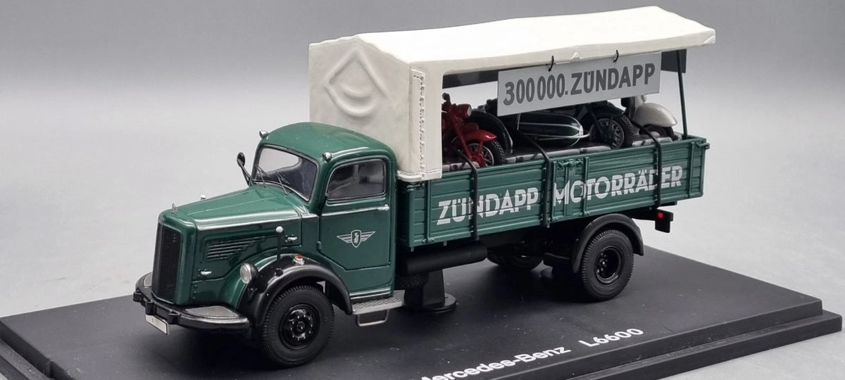 LKW Modelle 1:43 Schuco 03023 Mercedes-Benz L6600 300.000 Zündapp OVP