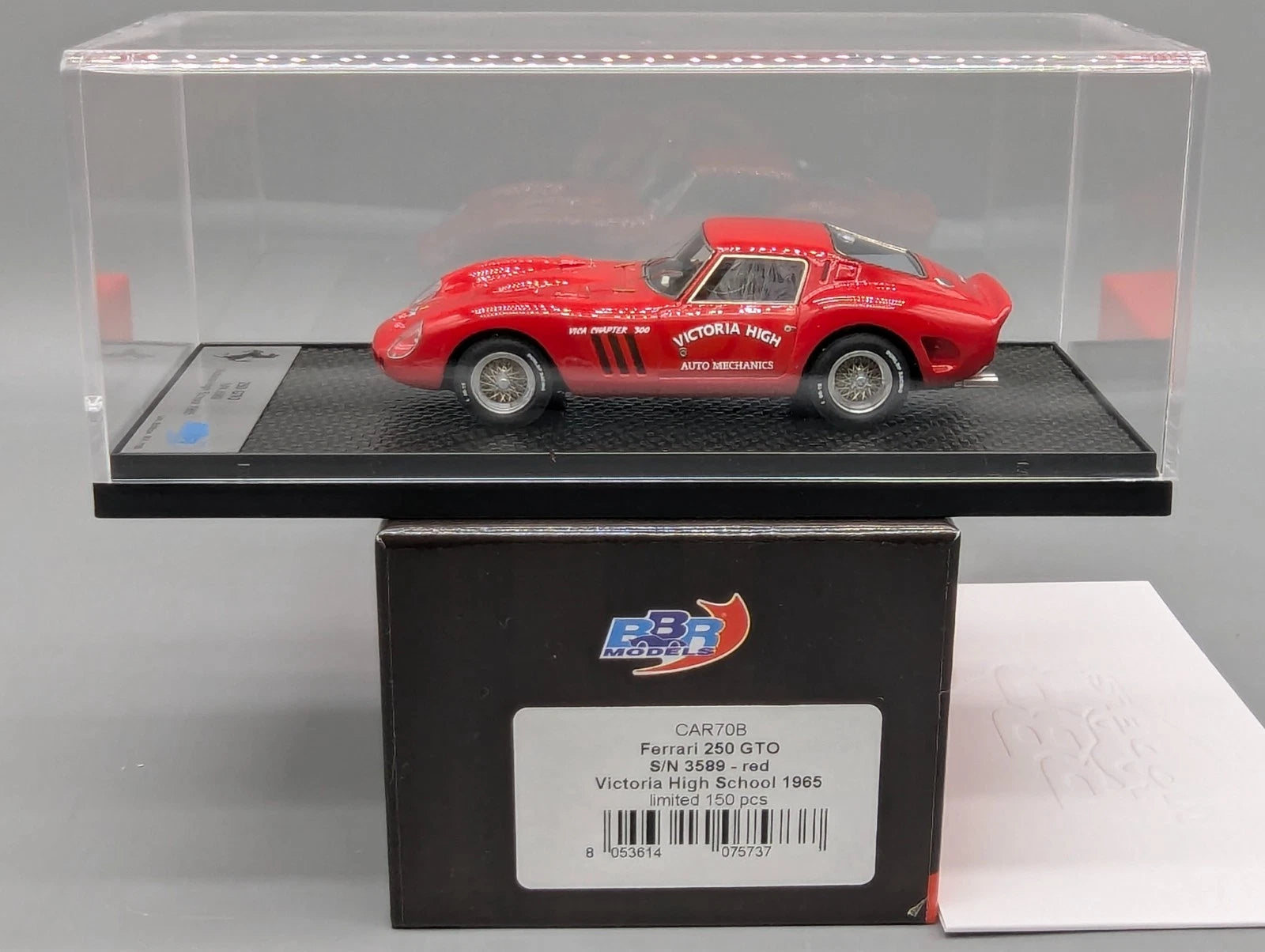 BBR Concept43 1:43 Ferrari 250 GTO Victoria High School 1965 Ltd 063/150 mit OVP