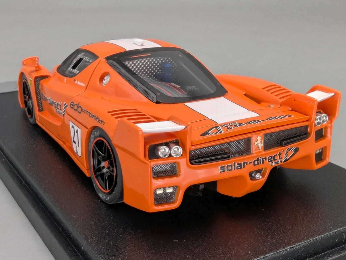 Modellautos 1:43 BBR Ferrari FXX  2006 Orange #21  Ltd 32/50 mit Vitrine und OVP