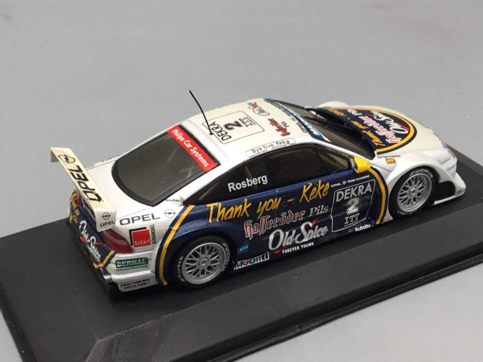 Modellautos 1:43 Minichamps Opel Calibra Bye Bye Keke Rosberg #2 1995 OVP