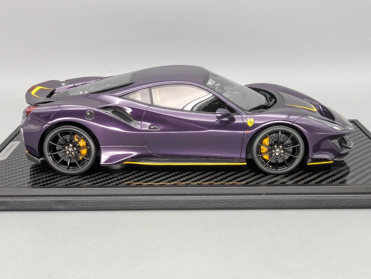 Modellautos 1:18 BBR Ferrari 488 Pista 2018 Violet Ltd 03/05 Stck in OVP