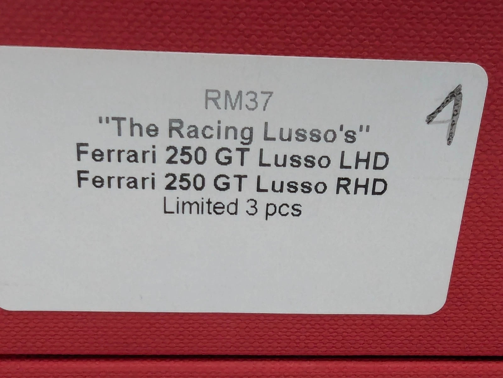 Modellautos 1:43 BBR  Ferrari 250 GT The Racing Lusso LHD RHD Set 2-tlg. 1/3 OVP