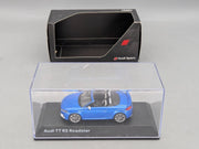 Modellautos 1:43 iScale Audi TT RS Roadster Ara Blau Metallic mit Dealer OVP