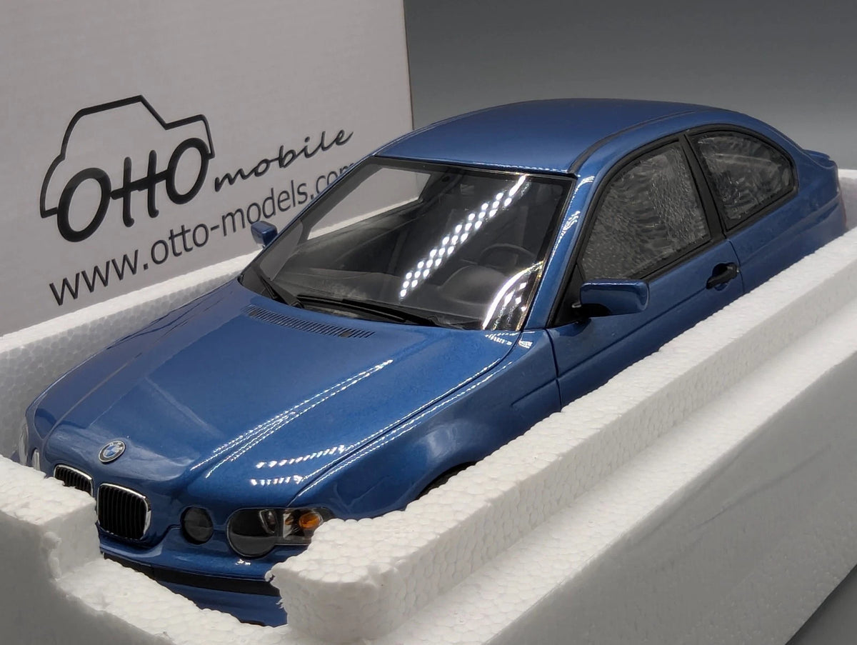 Modellautos 1:18 Otto Mobile OT462 BMW Compact E46 318 ti Blau mit OVP