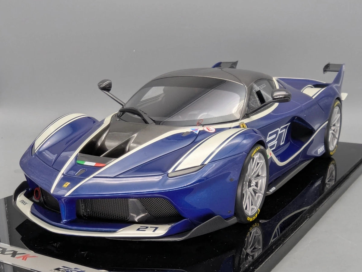 Modellautos 1:12 BBR Ferrari FXX-K 2014 Car #27 Blue UNIKAT Ltd 01/01 OVP