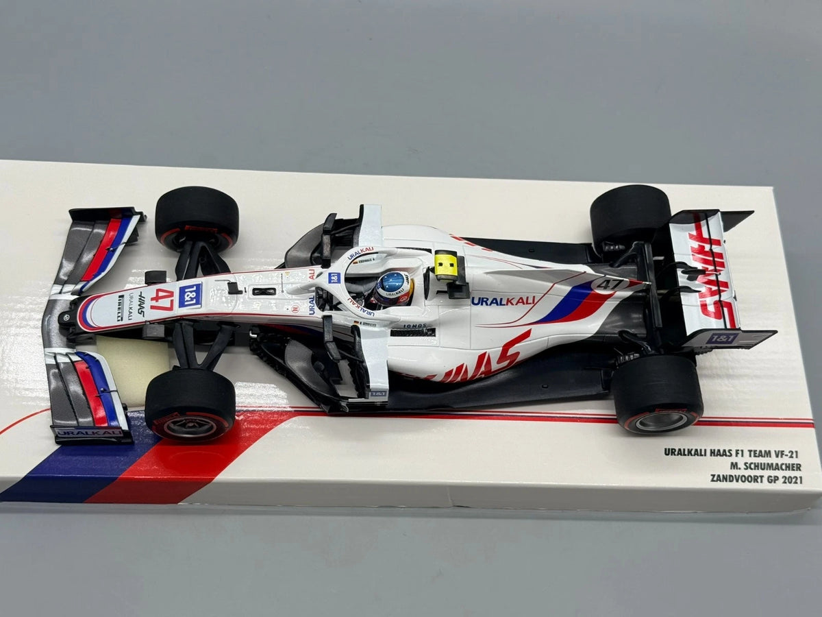 Modellautos 1:18 Minichamps Uralkali Haas F1 Team VF-21 M.Schuhmacher mit OVP