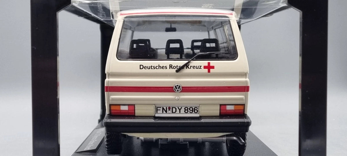 Modellautos 1:18 KK Scale VW Bus T3 Syncro Rotes Kreuz Uhldingen-Mühlhofen OVP