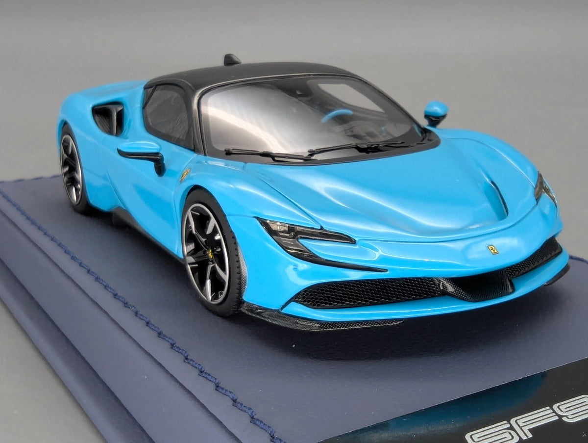 Modellautos 1:43 BBR Executive Calsito Ferrari SF90 Stradale Blue Ltd 02/21 OVP